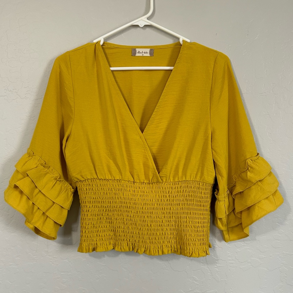 Altar’d State Smocked Waist Blouse